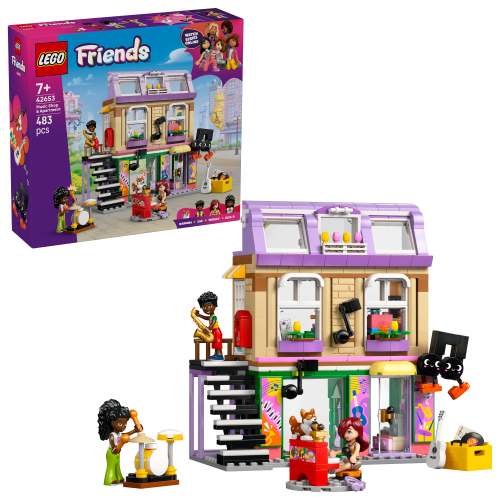 LEGO® Friends 42653 Hangszerbolt és lakás