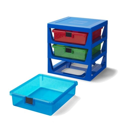 LEGO® Organizador com três gavetas - azul