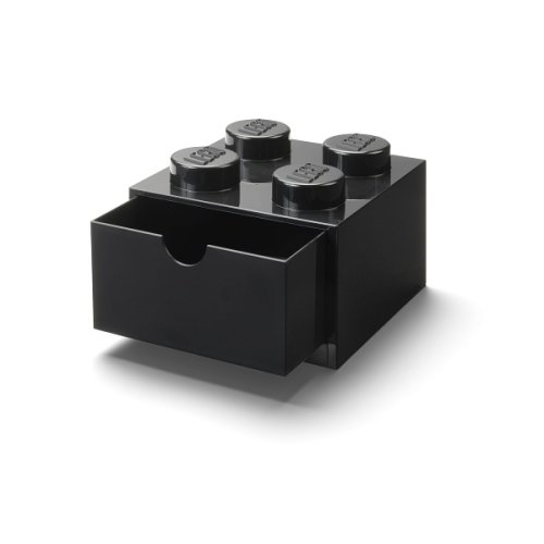 LEGO® asztali doboz 4 fiókkal - fekete
