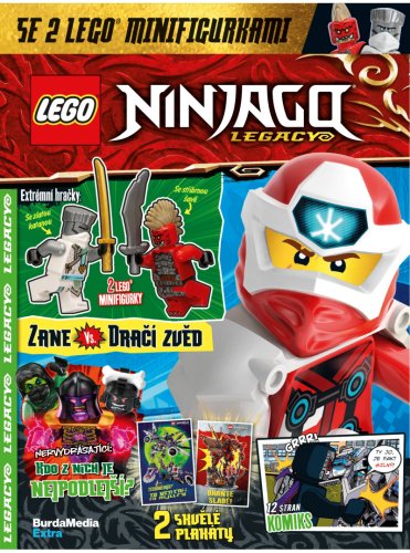 KOMIKS LEGO® NINJAGO® Legacy 05/2025 - Minifigurky Zane vs. Dračí svět