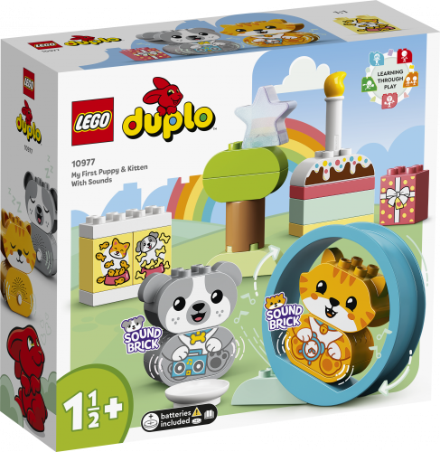 LEGO® DUPLO® 10977 O Meu Primeiro Cãozinho e Gatinho com Sons