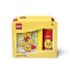 LEGO® ICONIC Girl snack set (bouteille et boite) - jaune/rouge