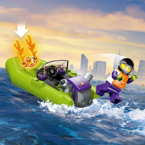 LEGO® City 60373 Barca di soccorso antincendio