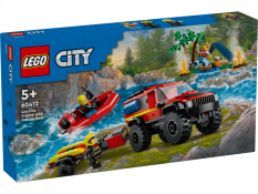 LEGO® City 60412 4x4 Fire Truck with Rescue Boat