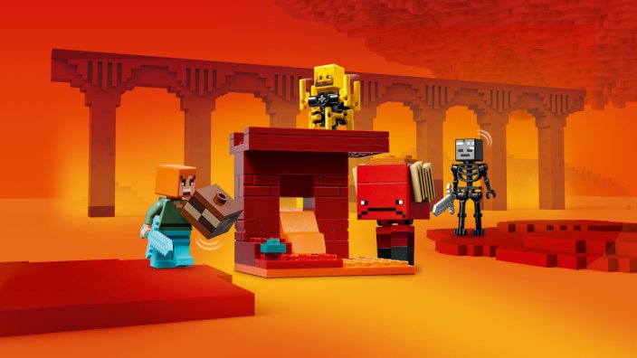 LEGO® Minecraft® 21266 Csata az alvilági lávatónál
