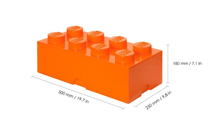 LEGO® Aufbewahrungsbox 8 - orange