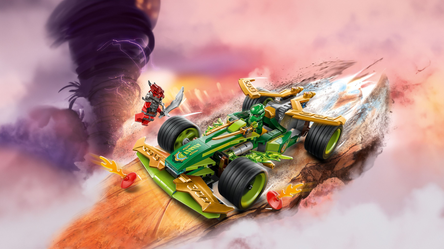 LEGO® Ninjago® 71828 Mașina de curse cu motor cu arc a lui Lloyd