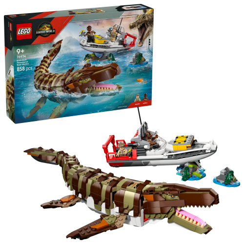 LEGO® Jurassic World 76974 L’attacco del Mosasauro in mattoncini