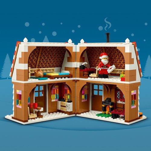 LEGO® Iconic 40809 Weihnachtliches Lebkuchenhaus