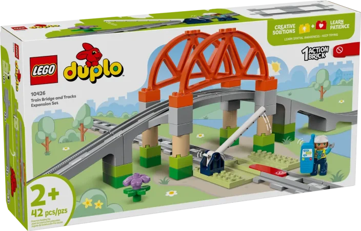 LEGO® DUPLO® 10426 Vasúti híd és sínek kiegészítő szett