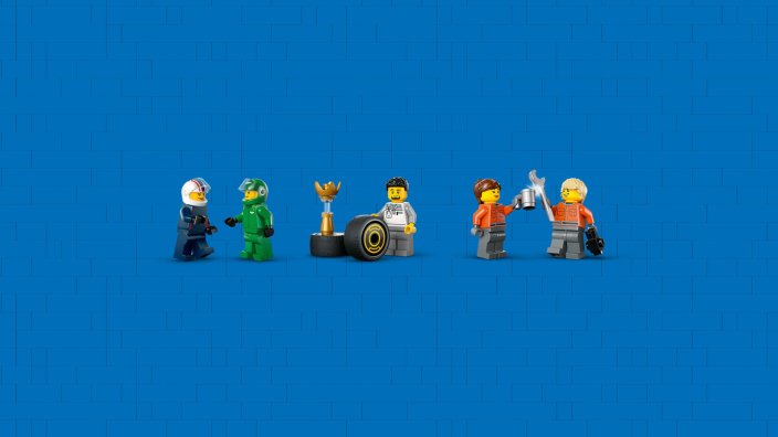LEGO® City 60445 Autotrasportatore F1® con monoposto RB20 e AMR24 F1®