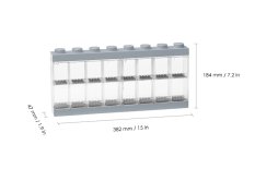 LEGO® Pudełko kolekcjonerskie na 16 minifigurek - szare