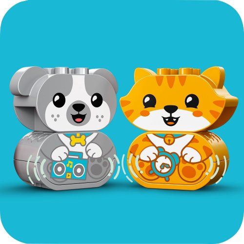 LEGO® DUPLO® 10977 O Meu Primeiro Cãozinho e Gatinho com Sons