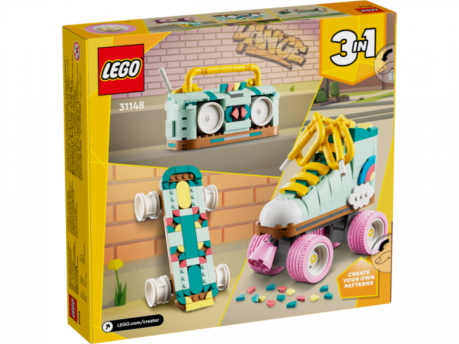LEGO® Creator 3-en-1 31148 Les patins à roulettes rétro