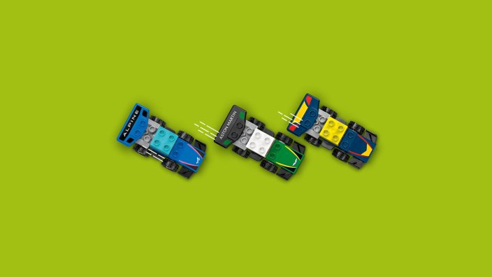 LEGO® DUPLO® 10445 F1® Team Rennautos mit Rennfahrern