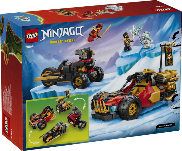 LEGO® Ninjago 71864 Kais und Coles Kombi-Flitzer