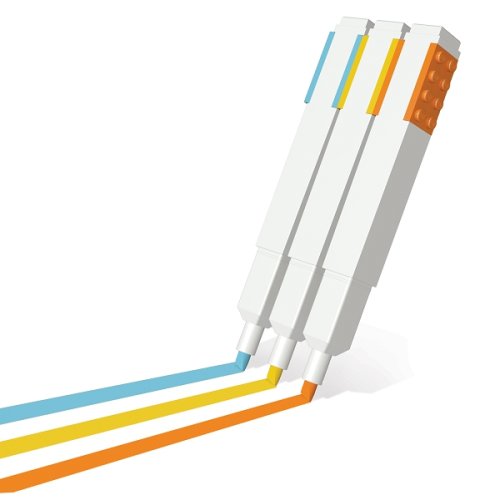 LEGO® Textmarker, bunt gemischt - 3 Stück