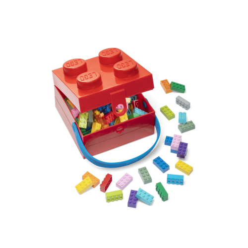 LEGO® boîte avec poignée - rouge