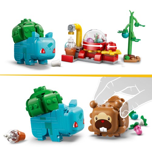 LEGO® Pokémon™ 72155 SMART Play™: Bulbasaur i Bidoof z krzewem jagody
