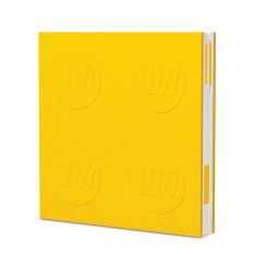 LEGO® Carnet avec stylo gel comme clip - jaune