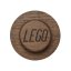 LEGO® appendiabiti da parete in legno, 3 pezzi (rovere - tinto scuro)