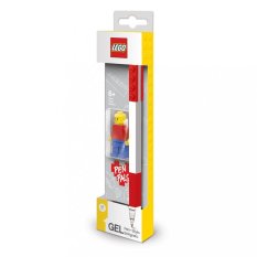 LEGO® Gélové pero s minifigúrkou, červené - 1 kus