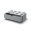 LEGO® caixa de mesa 8 com gaveta - cinzento