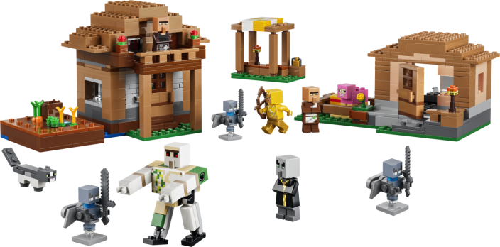 LEGO® Minecraft 21596 Angriff des Magiers auf das Dorf