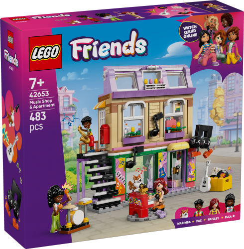 LEGO® Friends 42653 Loja de Música e Apartamento