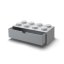 LEGO® caixa de mesa 8 com gaveta - cinzento