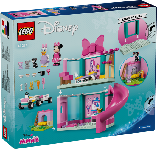 LEGO │ Disney 43274 Minnie a hotel pro domácí mazlíčky