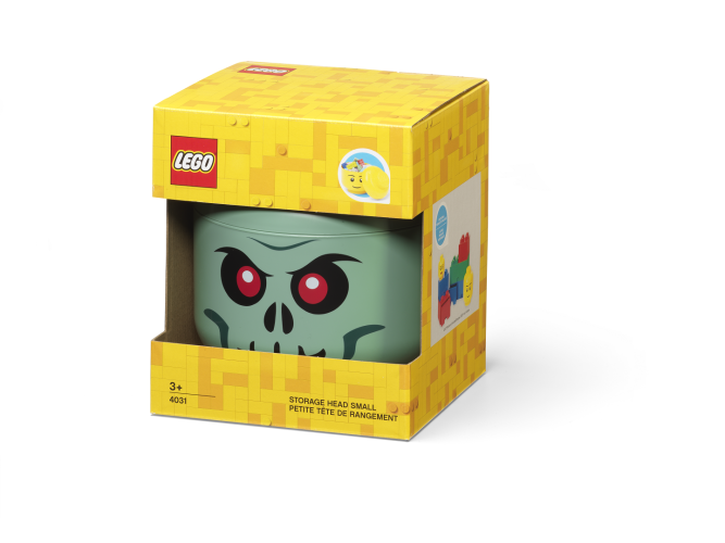 LEGO® Opberghoofd (maat S) - skelet - groen