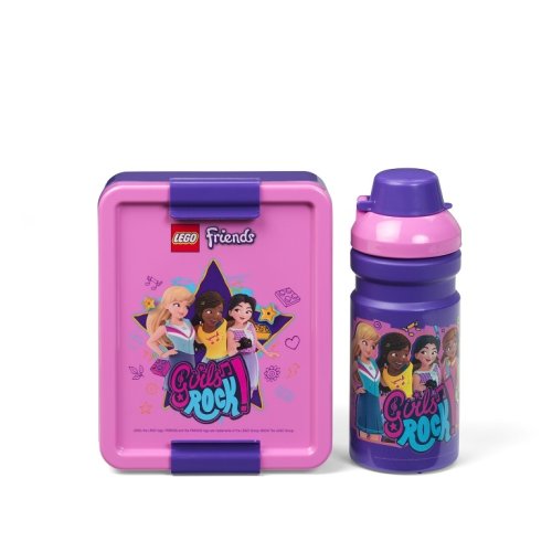 LEGO® Friends Girls Rock snack set (bottiglia e scatola) - viola