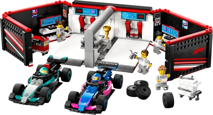 LEGO® City 60444 F1® garage met Mercedes-AMG en Alpine auto's