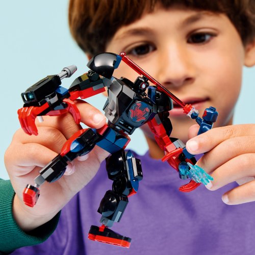 LEGO® Super Heroes 76337 Le robot de Miles Morales contre Spider-Man 2099