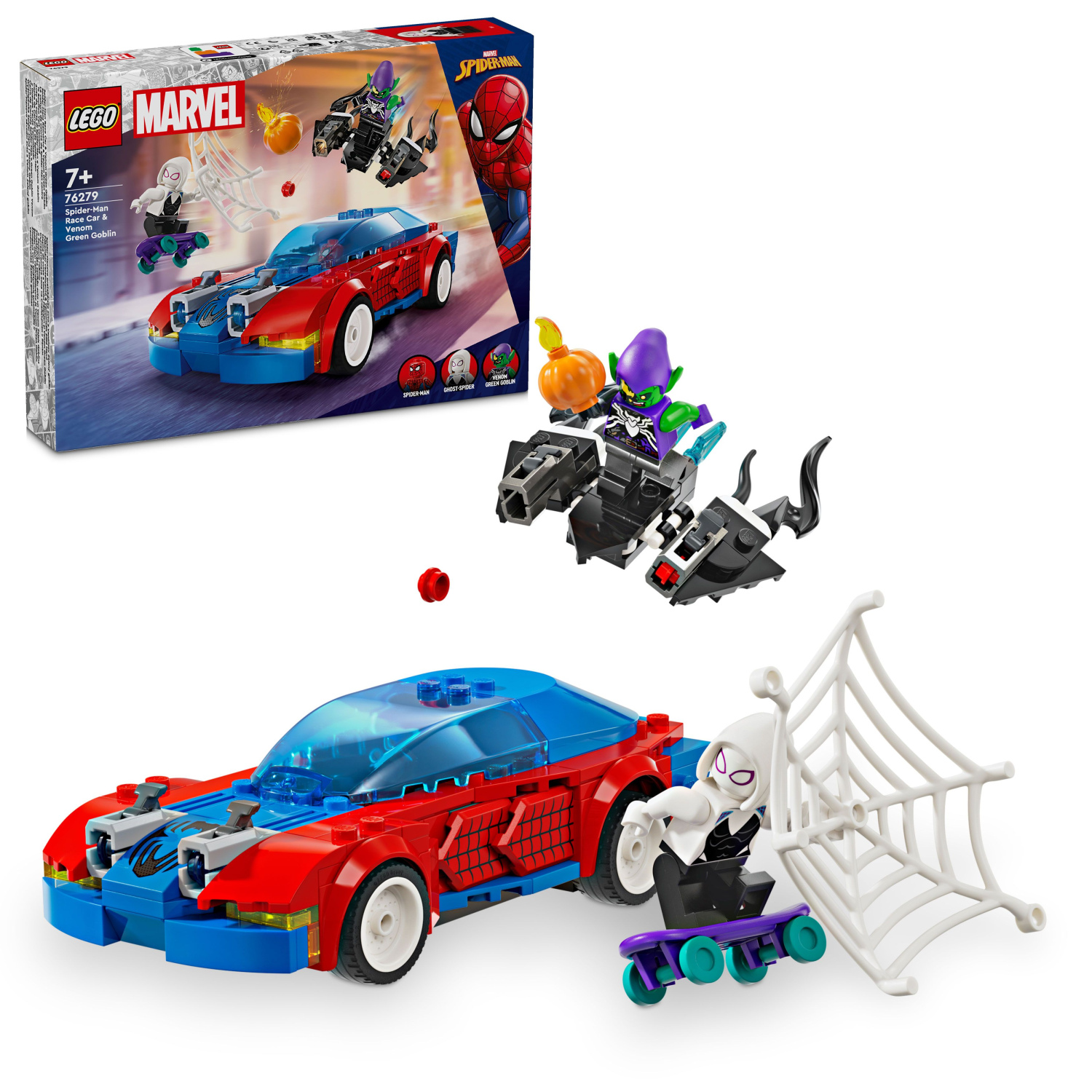 LEGO® Marvel 76279 Coche de Carreras de Spider-Man y Duende Verde