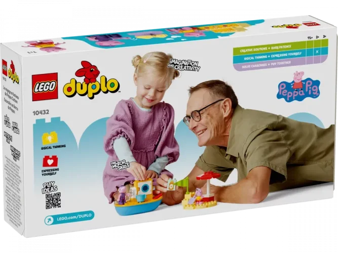 LEGO® DUPLO® 10432 Excursia cu barca a Purcelușei Peppa