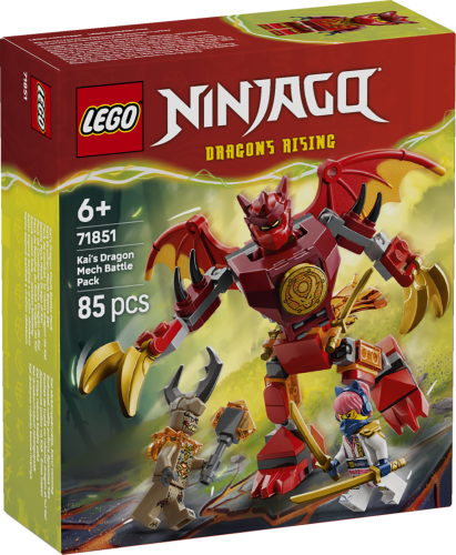 LEGO® Ninjago 71851 Kais Drachen-Mech Battle Set