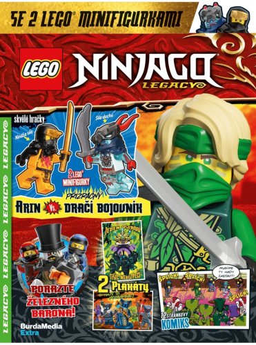 KOMIKS LEGO® NINJAGO® Legacy 06/2025 - Minifigurky Arin vs. Dračí bojovník