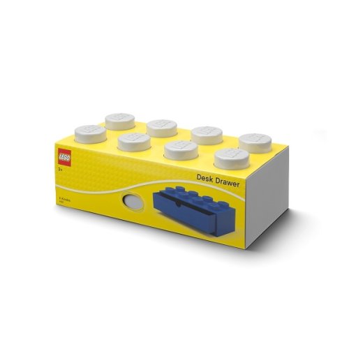 LEGO® caixa de mesa 8 com gaveta - cinzento