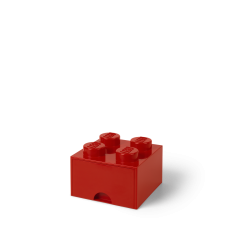 LEGO® Tárolódoboz 4 fiókkal - piros