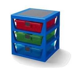 LEGO® Organizador com três gavetas - azul
