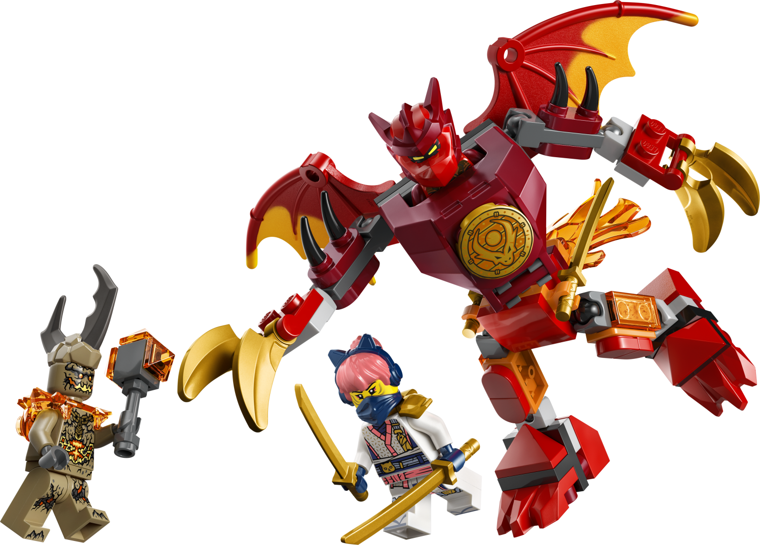 赤いカイリュー LEGO® Ninjago 71851 カイのドラゴンメカスーツ バトルパック