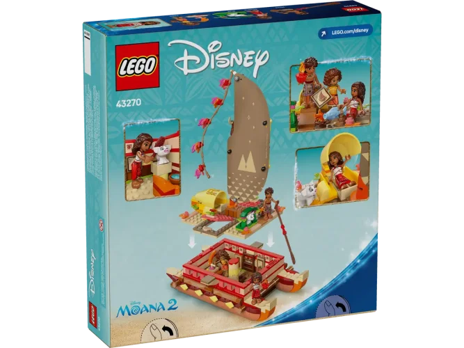 LEGO® Disney™ 43270 Canoa de Aventuras da Vaiana