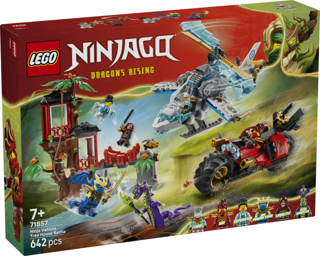LEGO® Ninjago 71857 Showdown am Baumhaus mit dem Ninja-Bike