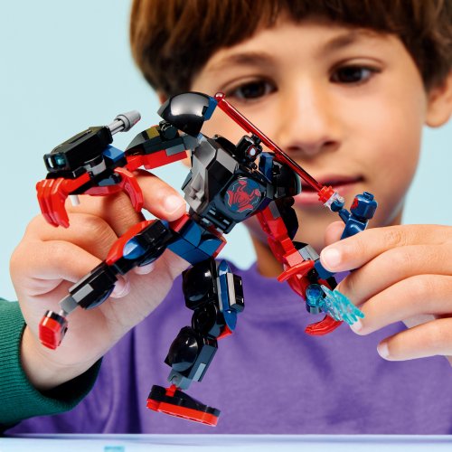LEGO® Super Heroes 76337 Mech di Miles Morales vs. Spider-Man 2099
