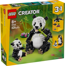 LEGO® Creator 3-en-1 31165 Animaux sauvages : la famille de pandas
