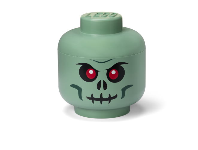 LEGO® Głowica magazynowa (rozmiar L) - szkielet - zielony