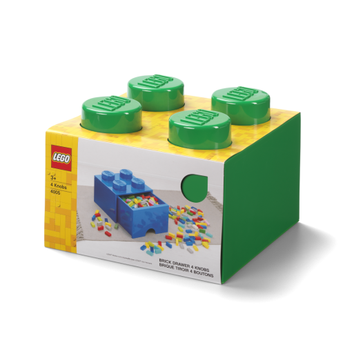 LEGO® Aufbewahrungsbox 4 mit Schublade - dunkelgrün