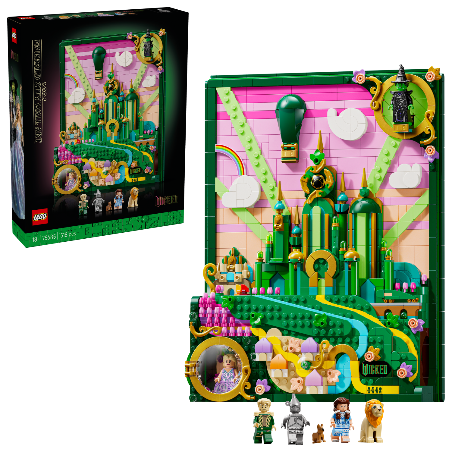 LEGO® Wicked 75685 ウォールアート：エメラルドシティ | KITSTORE.cz
